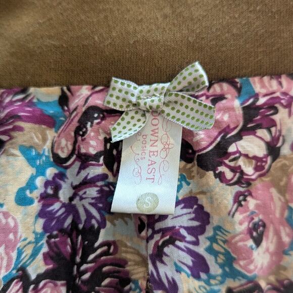 Downeast Basics Bohochic Green Peacoat Floral Lining Small - Picture 3 of 4